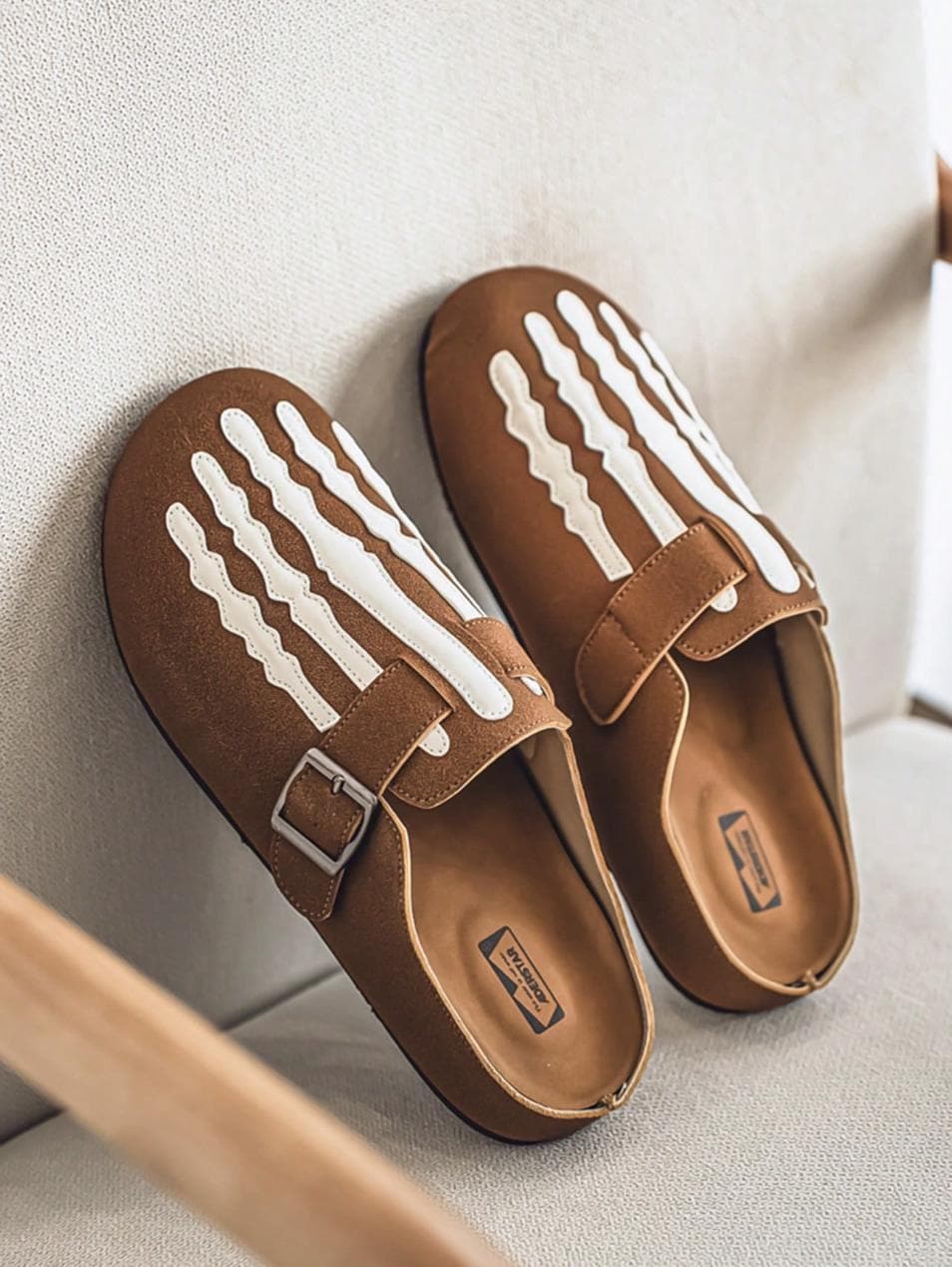 Tan Skeleton Sandals