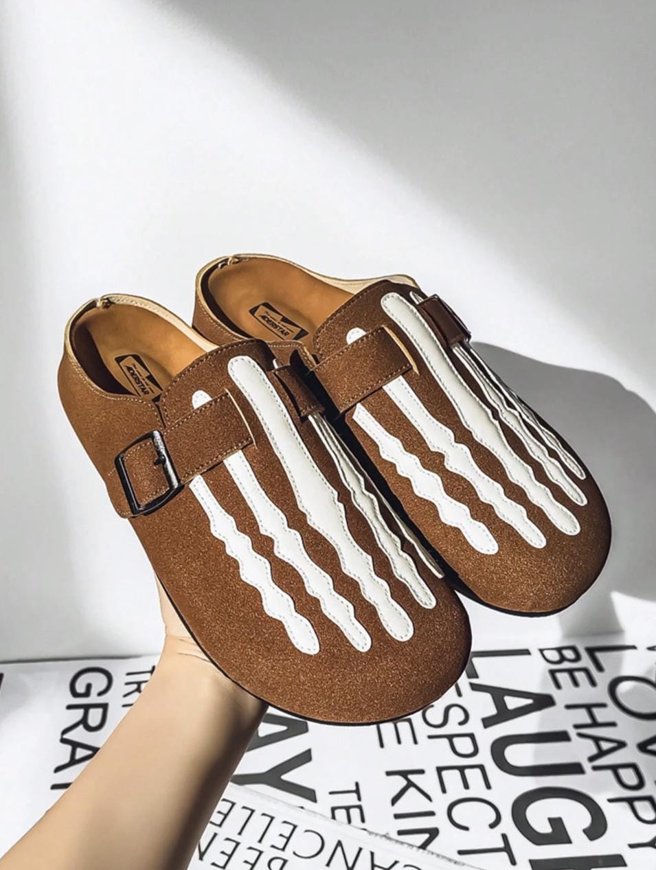 Tan Skeleton Sandals