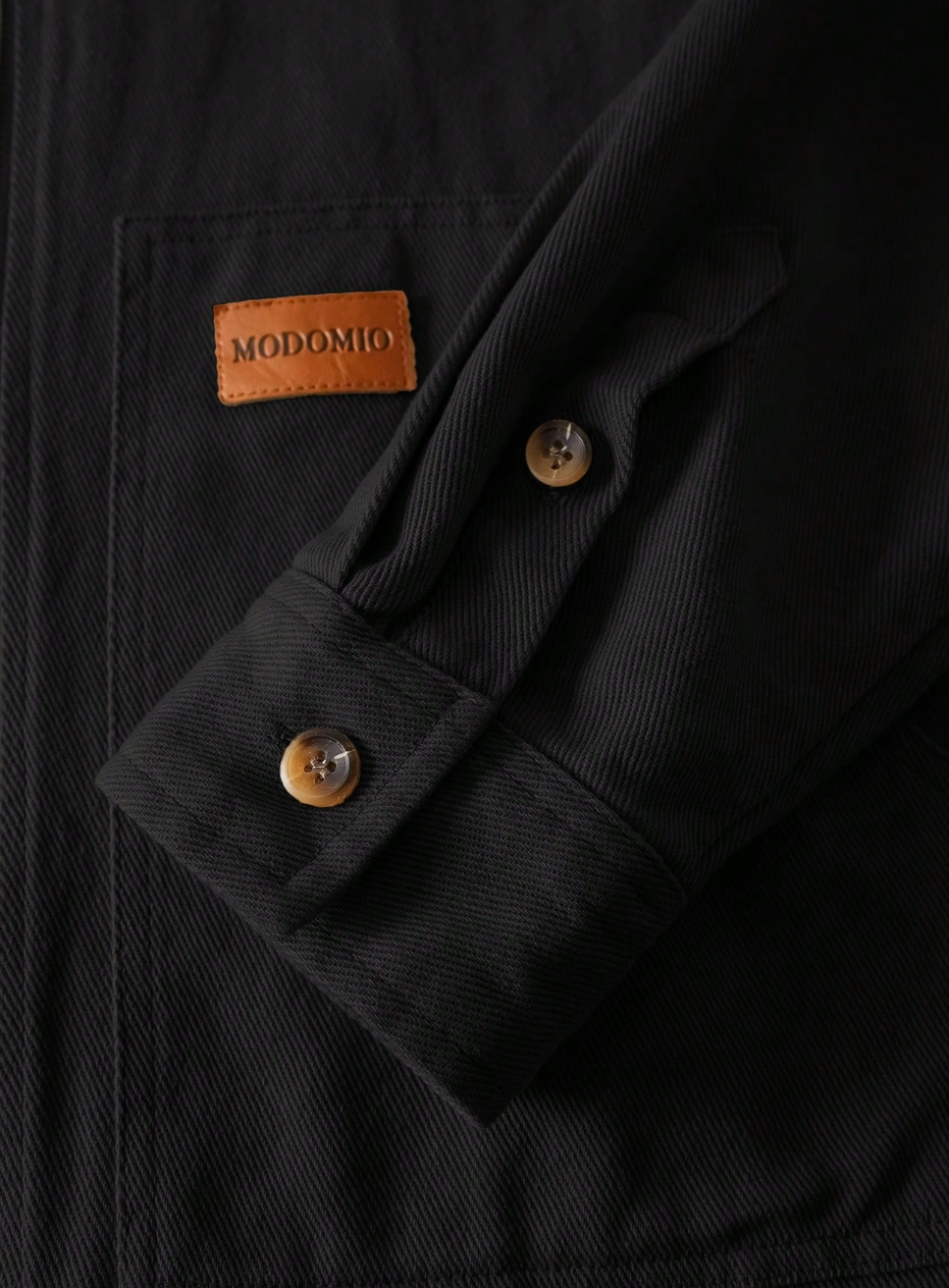 Black and Brown Collared Jacket